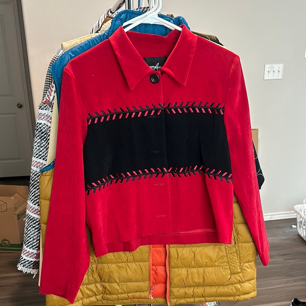 Red and Black Women's Jacket